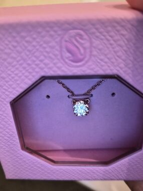 Swarovski Constella Pendant Necklace White Rose Gold Tone 5648989 NIB New in Box
